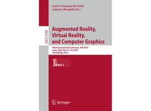 9783319406206 - Augmented Reality Virtual Reality and Computer Graphics Kartoniert (TB)