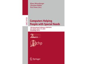 9783319412665 - Computers Helping People with Special NeedsPt2 Kartoniert (TB)