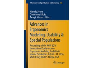 9783319416847 - Advances in Ergonomics Modeling Usability & Special Populations Kartoniert (TB)