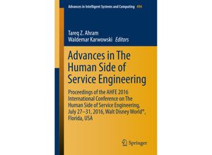 9783319419466 - Advances in The Human Side of Service Engineering Kartoniert (TB)