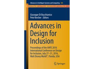 9783319419619 - Advances in Design for Inclusion Kartoniert (TB)