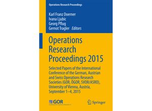 9783319429014 - Operations Research Proceedings   Operations Research Proceedings 2015 Kartoniert (TB)