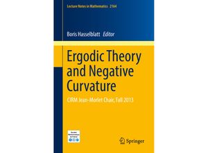 9783319430584 - Ergodic Theory and Negative Curvature Kartoniert (TB)