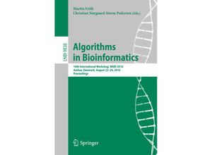 9783319436807 - Algorithms in Bioinformatics Kartoniert (TB)