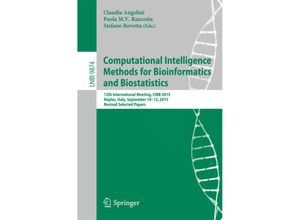 9783319443317 - Computational Intelligence Methods for Bioinformatics and Biostatistics Kartoniert (TB)