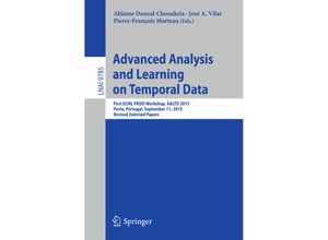 9783319444116 - Advanced Analysis and Learning on Temporal Data Kartoniert (TB)