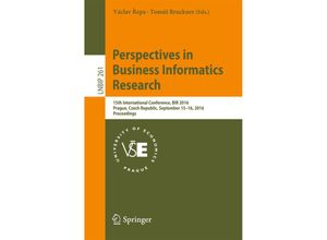 9783319453200 - Perspectives in Business Informatics Research Kartoniert (TB)