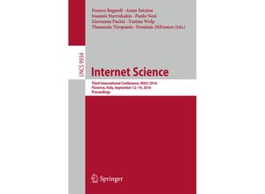 9783319459813 - Internet Science Kartoniert (TB)