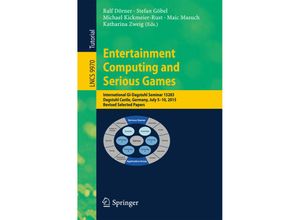 9783319461519 - Entertainment Computing and Serious Games Kartoniert (TB)