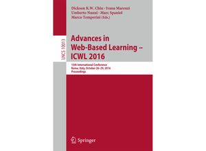 9783319474397 - Advances in Web-Based Learning - ICWL 2016 Kartoniert (TB)