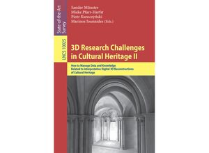 9783319476469 - 3D Research Challenges in Cultural Heritage II Kartoniert (TB)