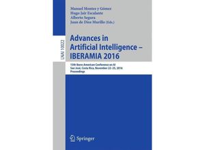 9783319479545 - Advances in Artificial Intelligence - IBERAMIA 2016 Kartoniert (TB)