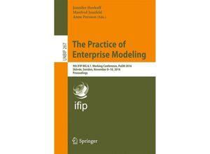 9783319483924 - The Practice of Enterprise Modeling Kartoniert (TB)