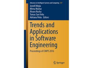 9783319485225 - Trends and Applications in Software Engineering Kartoniert (TB)