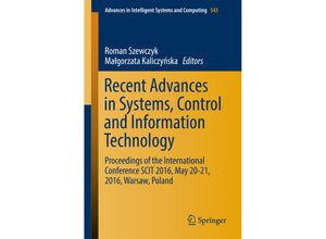 9783319489223 - Recent Advances in Systems Control and Information Technology Kartoniert (TB)