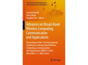 9783319491059 - Advances on Broad-Band Wireless Computing Communication and Applications Kartoniert (TB)