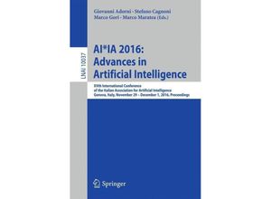 9783319491295 - AI_IA 2016 Advances in Artificial Intelligence   Kartoniert (TB)