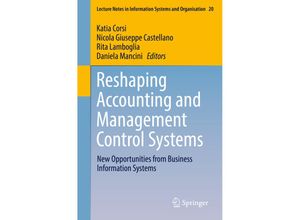 9783319495378 - Reshaping Accounting and Management Control Systems Kartoniert (TB)