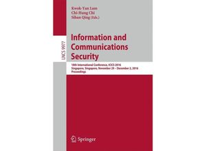 9783319500102 - Information and Communications Security Kartoniert (TB)