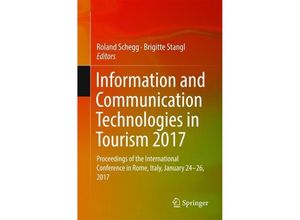 9783319511672 - Information and Communication Technologies in Tourism 2017 Kartoniert (TB)