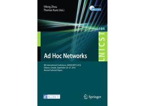 9783319512037 - Ad Hoc Networks Kartoniert (TB)