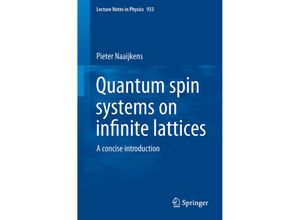 9783319514567 - Quantum Spin Systems on Infinite Lattices - Pieter Naaijkens Kartoniert (TB)