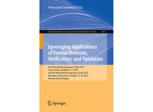 9783319516400 - Leveraging Applications of Formal Methods Verification and Validation Kartoniert (TB)