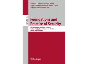 9783319519654 - Foundations and Practice of Security Kartoniert (TB)