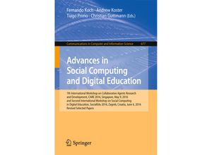 9783319520384 - Advances in Social Computing and Digital Education Kartoniert (TB)