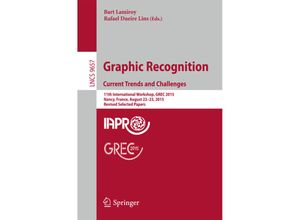 9783319521589 - Graphic Recognition Current Trends and Challenges Kartoniert (TB)