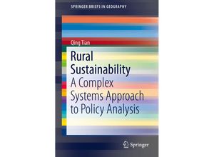 9783319526843 - SpringerBriefs in Geography   Rural Sustainability - Qing Tian Kartoniert (TB)