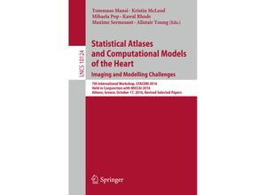 9783319527178 - Statistical Atlases and Computational Models of the Heart Imaging and Modelling Challenges Kartoniert (TB)