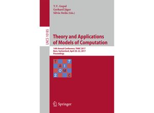 9783319559100 - Theory and Applications of Models of Computation Kartoniert (TB)