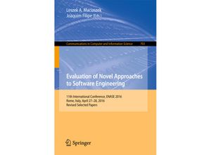 9783319563893 - Evaluation of Novel Approaches to Software Engineering Kartoniert (TB)