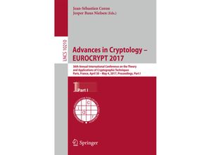 9783319566191 - Advances in Cryptology - EUROCRYPT 2017 Kartoniert (TB)