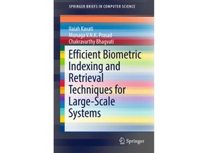 9783319576596 - SpringerBriefs in Computer Science   Efficient Biometric Indexing and Retrieval Techniques for Large-Scale Systems - Ilaiah Kavati Munaga VNK Prasad Chakravarthy Bhagvati Kartoniert (TB)