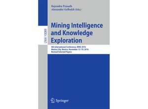 9783319581293 - Mining Intelligence and Knowledge Exploration Kartoniert (TB)