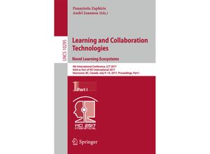 9783319585086 - Learning and Collaboration Technologies Novel Learning Ecosystems Kartoniert (TB)