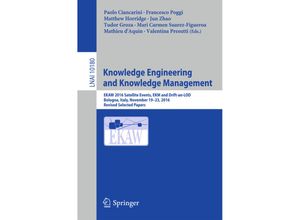 9783319586939 - Knowledge Engineering and Knowledge Management Kartoniert (TB)