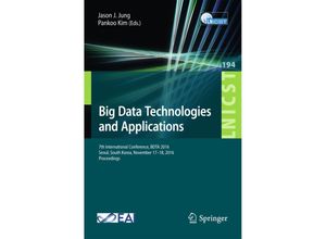 9783319589664 - Big Data Technologies and Applications Kartoniert (TB)