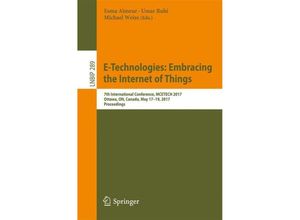 9783319590400 - E-Technologies Embracing the Internet of Things Kartoniert (TB)