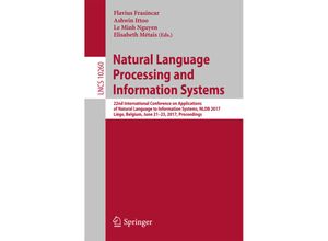 9783319595689 - Natural Language Processing and Information Systems Kartoniert (TB)