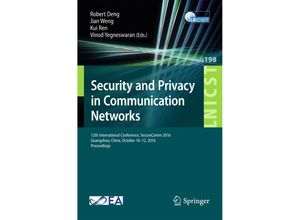 9783319596075 - Security and Privacy in Communication Networks Kartoniert (TB)