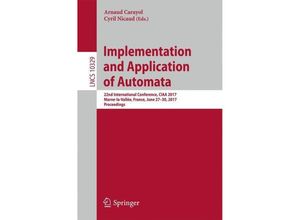 9783319601335 - Implementation and Application of Automata Kartoniert (TB)