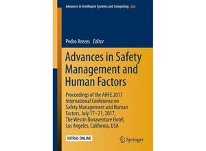 9783319605241 - Advances in Safety Management and Human Factors Kartoniert (TB)