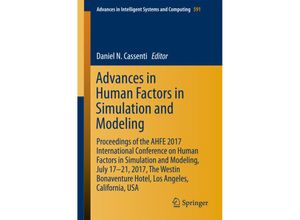 9783319605906 - Advances in Human Factors in Simulation and Modeling Kartoniert (TB)