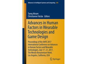 9783319606385 - Advances in Human Factors in Wearable Technologies and Game Design Kartoniert (TB)