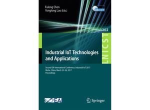 9783319607528 - Industrial IoT Technologies and Applications Kartoniert (TB)