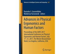 9783319608242 - Advances in Physical Ergonomics and Human Factors Kartoniert (TB)