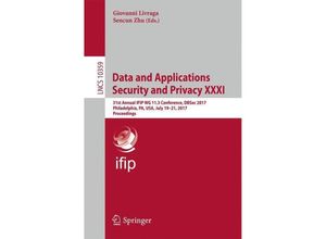 9783319611754 - Data and Applications Security and Privacy XXXI Kartoniert (TB)